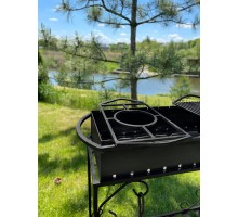Підставка під казан сковорідку для мангалу 510х270мм