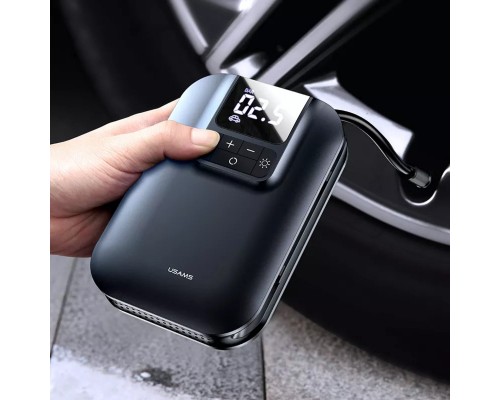 Автомобільний насос Usams US-ZB215 Mini Car Air Pump 5000mAh Black