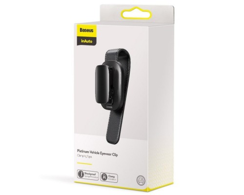 Автомобільний тримач для окуляр Baseus Platinum Vehicle eyewear clip（clamping type）Black