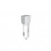 Автомобільний зарядний пристрій HOCO Z23 grand style dual-port car charger set with iP cable White