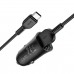 Автомобільний зарядний пристрій HOCO Z39 Farsighted dual port QC3.0 Car charger set(Type-C) Black