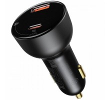 АЗП Baseus Superme Digital Display PPS Dual Quick Charger Car Charger Black