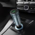Автомобільний зарядний пристрій HOCO Z49A Level single port QC3.0 car charger set(Micro) Metal Gray