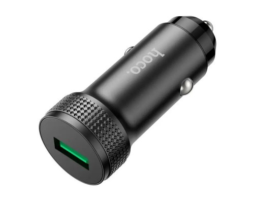 Автомобільний зарядний пристрій HOCO Z49A Level single port QC3.0 car charger Black