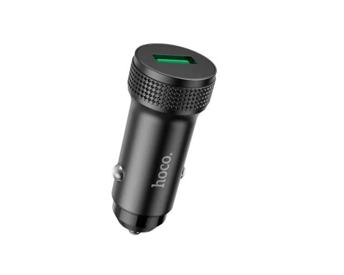 Автомобільний зарядний пристрій HOCO Z49A Level single port QC3.0 car charger Black