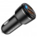 Автомобільний зарядний пристрій BOROFONE BZ17 Core dual port QC3.0 car charger set(Type-C)