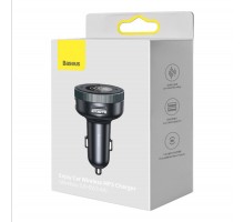АЗП з FM-модулятор Baseus Enjoy Car Wireless MP3 Charger (Wireless 5.0+5V/3.4A) Black