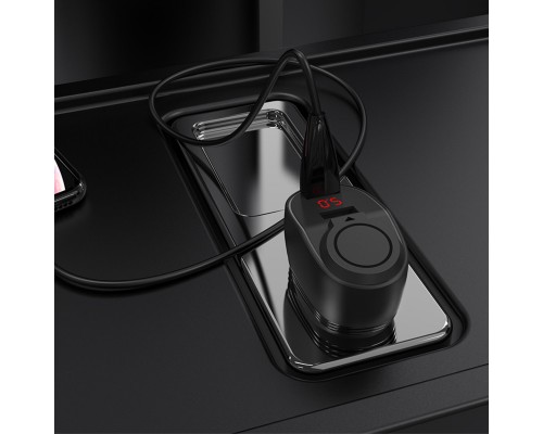 Автомобільний зарядний пристрій HOCO Z34 Thunder power cigarette lighter car charger Black