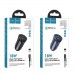 Автомобільний зарядний пристрій HOCO Z39 Farsighted dual port QC3.0 Car charger set(iP) Black