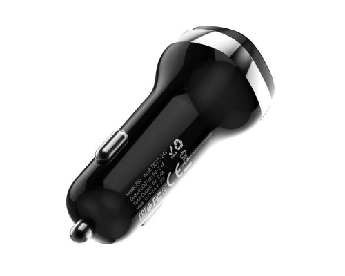Автомобільний зарядний пристрій HOCO Z40 Superior dual port car charger Black