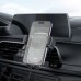 Тримач для мобільного HOCO HW1 Pro wireless fast charge car holder(air outlet) Black