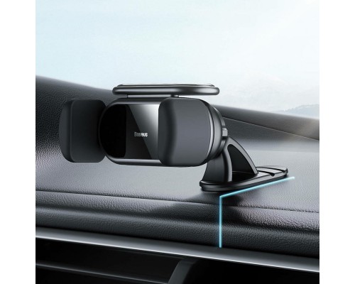 Тримач для мобiльного Baseus Steel Cannon pro Solar Electric Car Mount Black