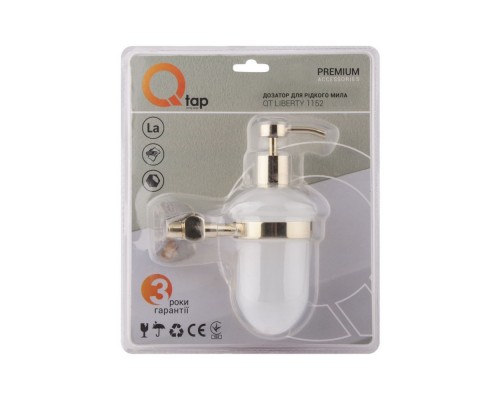 Дозатор для рідкого мила Qtap Liberty ORO 1152