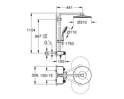 Душевая система Grohe Euphoria 26507000