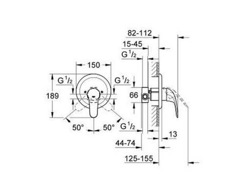 Душевая система Grohe Euroeco 26000004