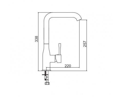 Кухонный смеситель INTERLINE Loft new Terra