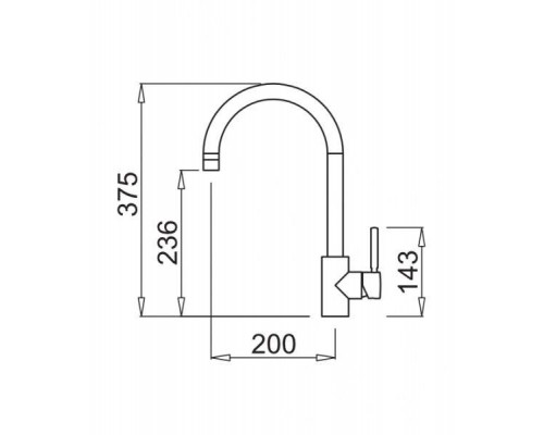 Кухонный смеситель ELLECI Cloud aluminium 79