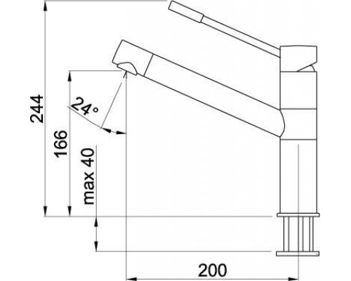 Кухонный смеситель ELLECI Sava cromato
