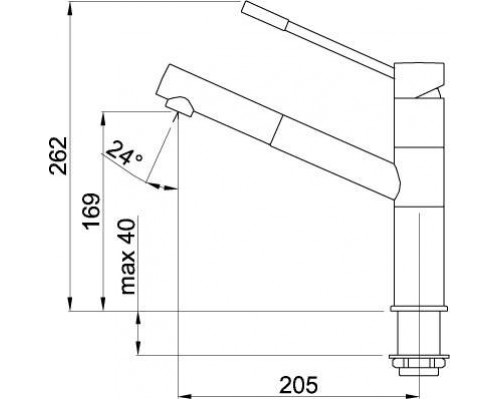 Кухонный смеситель ELLECI Reno aluminium 79