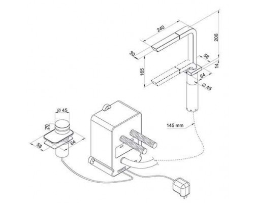 Кухонный смеситель ELLECI INVISIO cromato