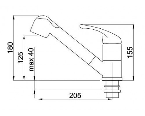 Кухонный смеситель ELLECI Venere cromato