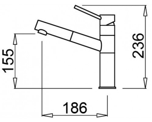 Кухонный смеситель ELLECI Reno titanium 73