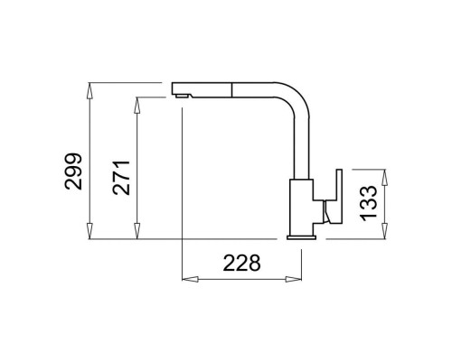 Кухонный смеситель ELLECI C02 CROME