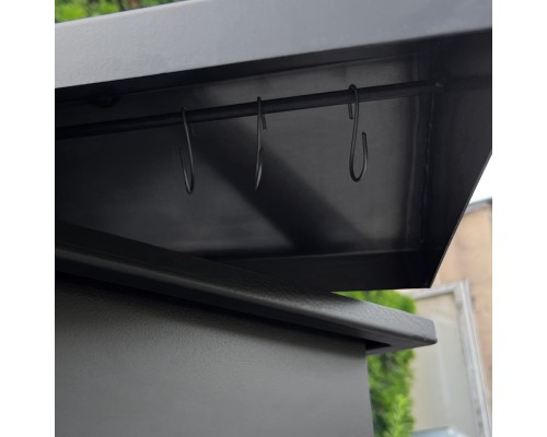 Коптильня з гідрозатвором та термометром 496х276х303 2мм (KOP-ST2-27L-T)