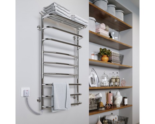 Полотенцесушитель KOSSER Канна 800х500/7 ЕL реєстр. хром