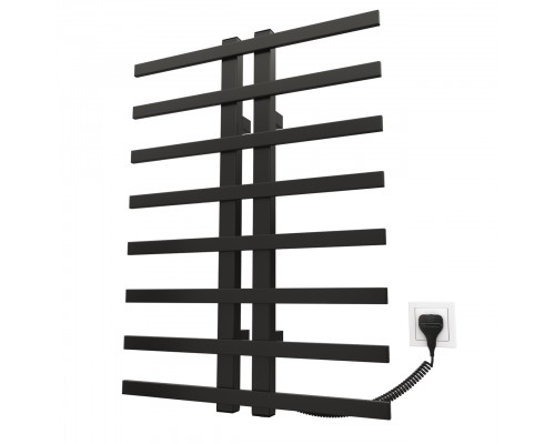 Полотенцесушитель KOSSER Флай 800х600 ER тайм. Чорний