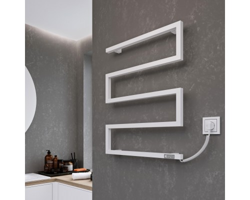 Сушарка для рушників KOSSER Зета 685х550 EL тайм. Білий