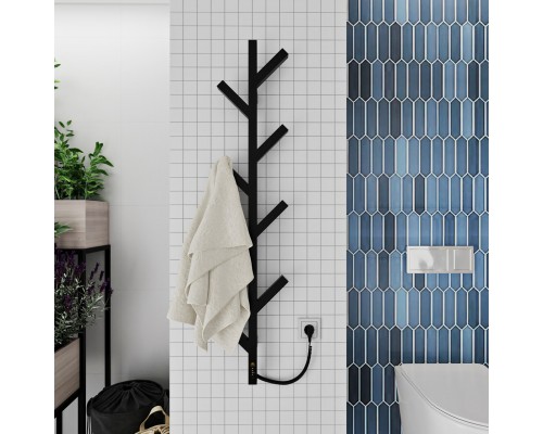 Сушарка для рушників KOSSER Цедро 1200х255 ERL тайм. чорный