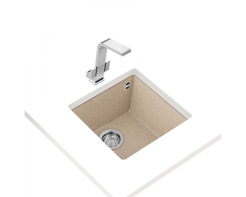 Кухонна мийка Teka Square 40.40 TG (115230027) світло бежева під стільницю