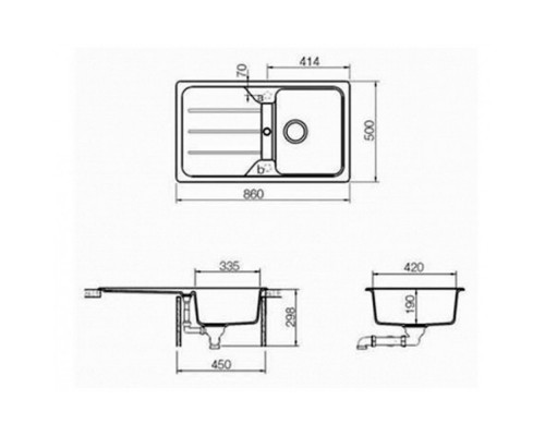 Кухонна мийка Teka SIMPLA 45-TG (40144512) карбон накладна