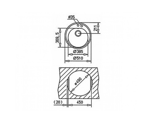 Кухонна мийка Teka CENTROVAL 45 TG (40143206) біла накладна кругла