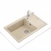 Кухонна мийка Teka STONE 60 S-TG 1B 1D (115330030) пісочна накладна