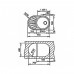 Кухонна мийка Teka DR 77 1B 1D (40127303) нержавіюча сталь накладна овальна