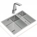 Кухонна мийка Teka FLEXLINEA RS15 2B 580 (115030010) нержавіюча сталь прямокутна універсальна
