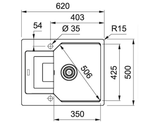 Кухонная мойка Franke Urban UBG 611-62 (114.0574.951)