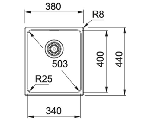 Кухонная мойка Franke Kubus KBG 110-34 (125.0158.602)