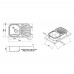 Кухонная мойка Qtap 7448 Micro Decor 0,8 mm (QT7448MICDEC08)