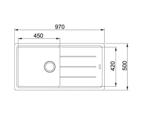 Кухонная мойка Franke BASIS BFG 611-97 (114.0363.932)