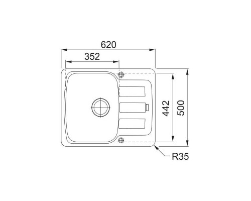 Кухонная мойка Franke Antea AZG 611-62 (114.0499.155)