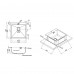 Кухонная мойка Qtap DK5050BL Black 2.7/1.0 mm (QTDK5050BLPVD2710)