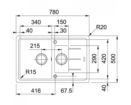 Кухонная мойка Franke Basis BFG 651-78 (114.0272.633)