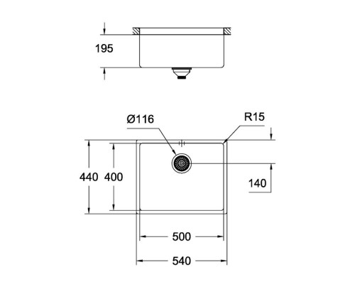Кухонная мойка Grohe Sink K700U 31574GN0