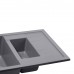 Кухонная мойка Qtap CS 7648 Grey (QT7648GRE471)