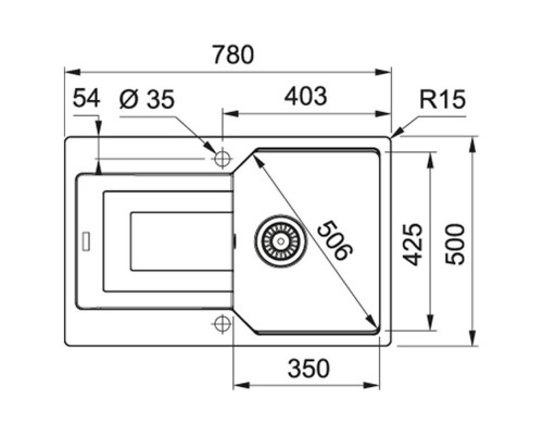 Кухонная мойка Franke Urban UBG 611-78 (114.0574.939)