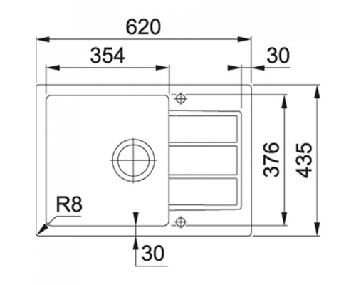Кухонная мойка Franke Sirius Tectonite SID 611-62 Slim (114.0497.938)