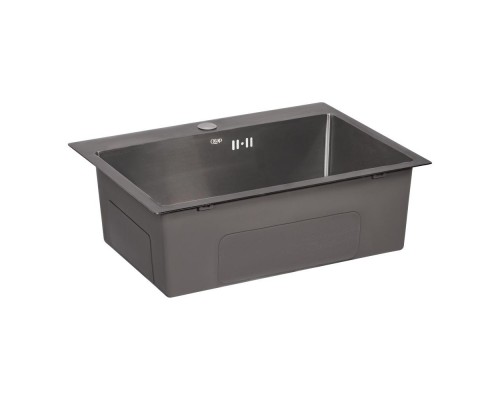 Кухонная мойка Qtap D5843BL Black 2.7/1.0 mm (QTD5843BLPVD10)